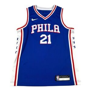 Philadelphia 76ers Jersey Youth Medium NBA Basketball Joel Embiid Nike Swingman